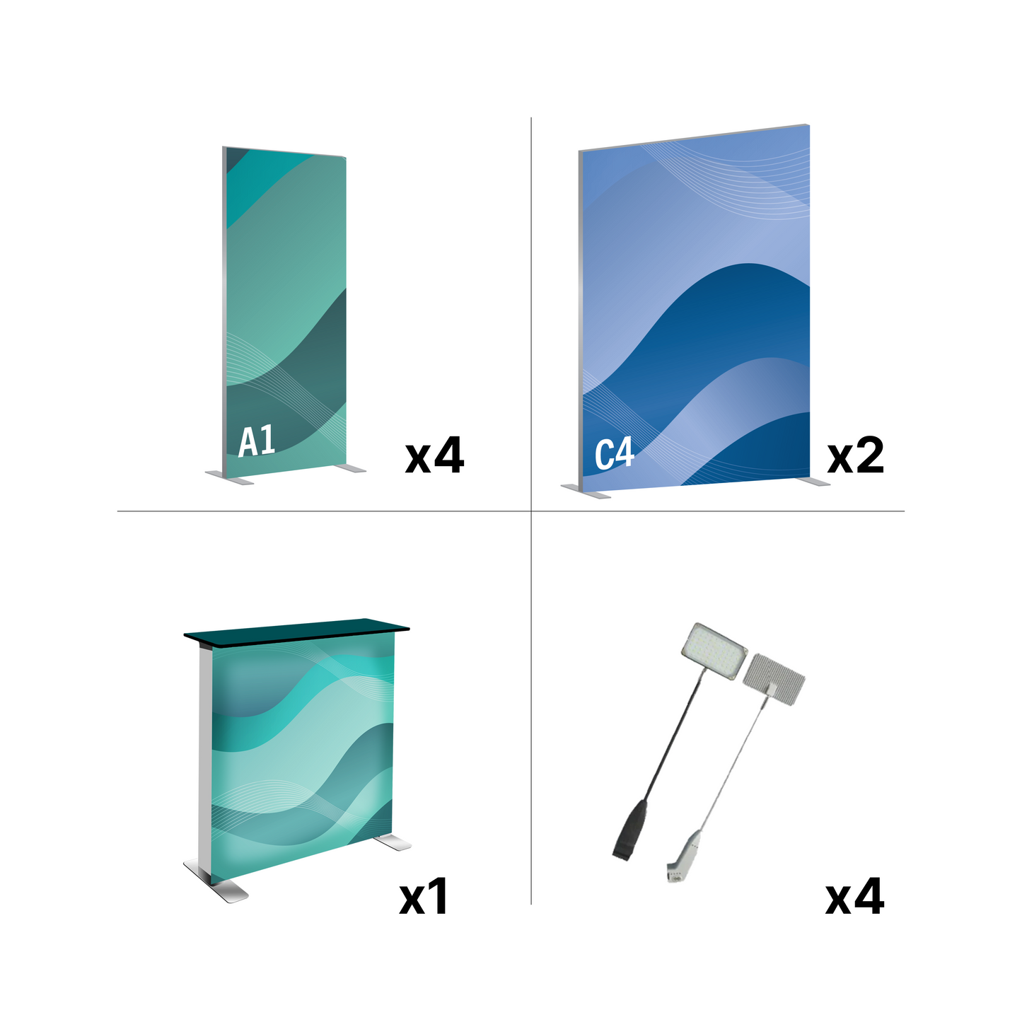 20' SEG Exhibit Kit - Style 3