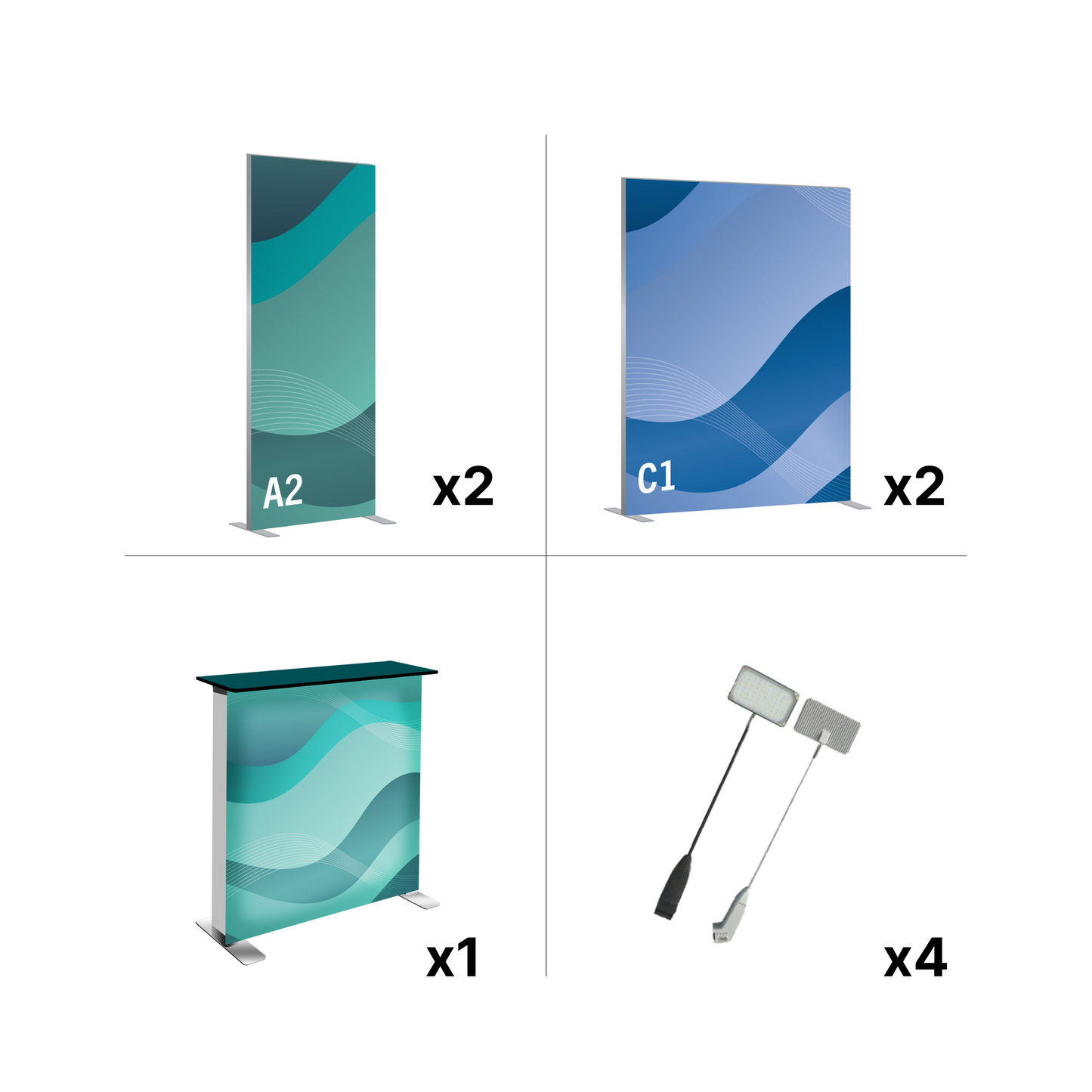 20' SEG Exhibit Kit - Style 1