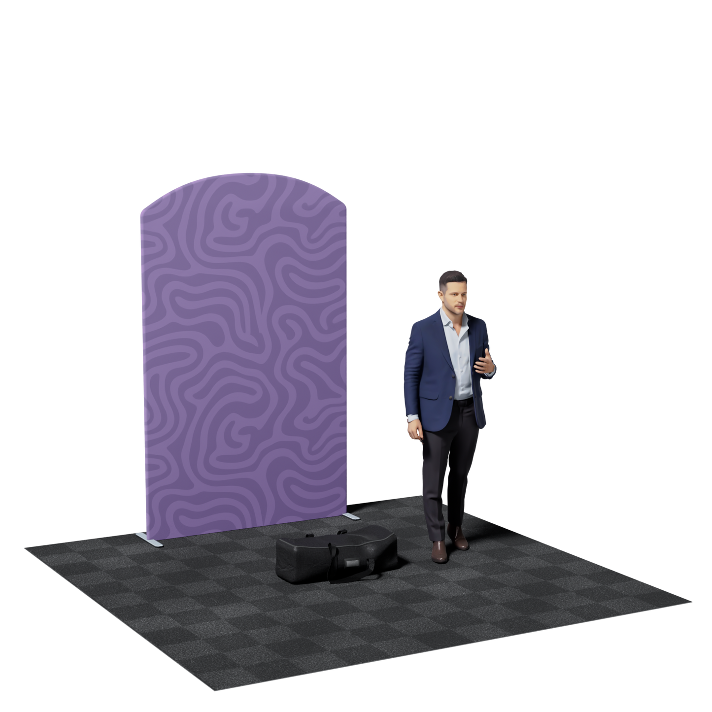 5' Tension Fabric Backdrop Replacement Graphic - Exhibition Display Custom Print