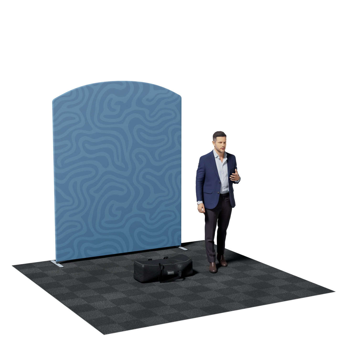 6.5' Tension Fabric Backdrop Replacement Graphic - Exhibition Display Custom Print