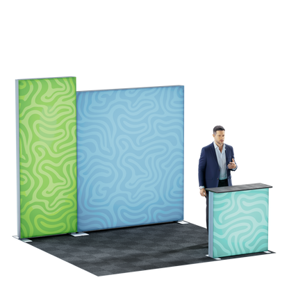 10' SEG Lightbox Kit - Style 1 - side angle view