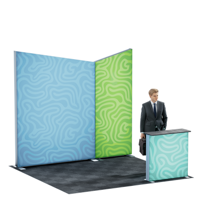 10' SEG Lightbox Kit - Style 2 - side angle view