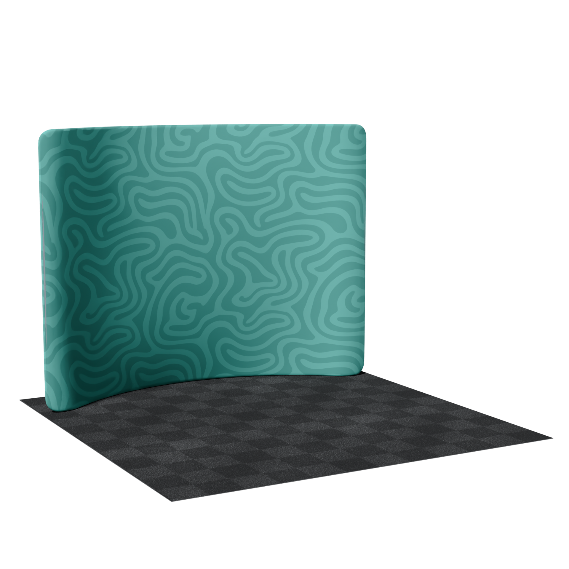 10' Curved Backdrop Replacement Graphic - Custom Printed Fabric for Trade Show Display