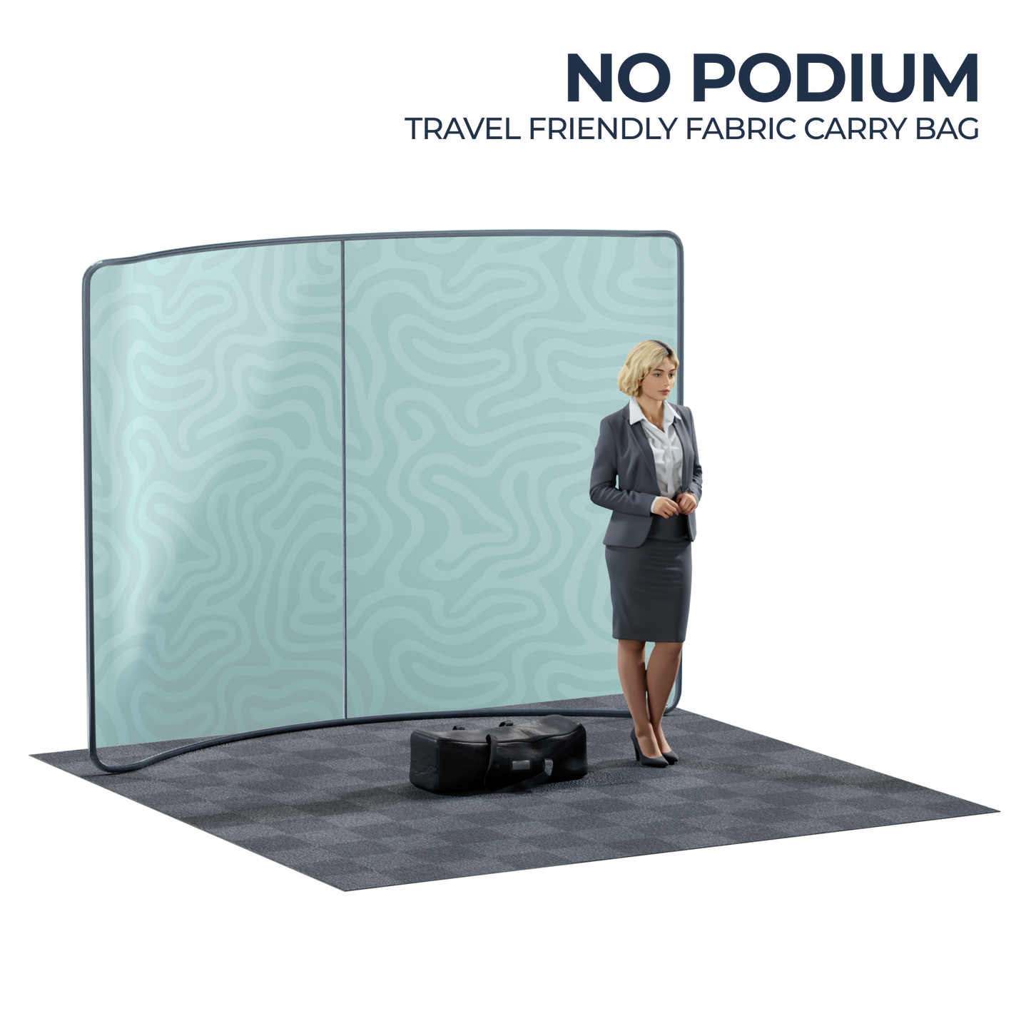 10' Curved Tension Fabric Backdrop