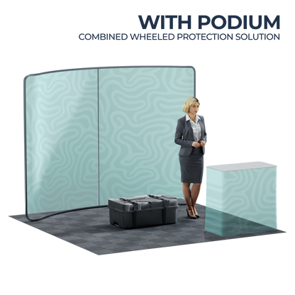 10' Curved Tension Fabric Backdrop