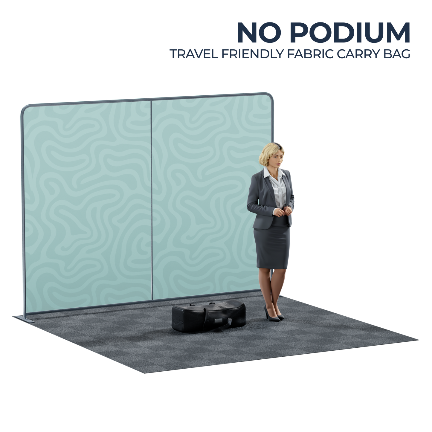 10' Straight Tension Fabric Backdrop