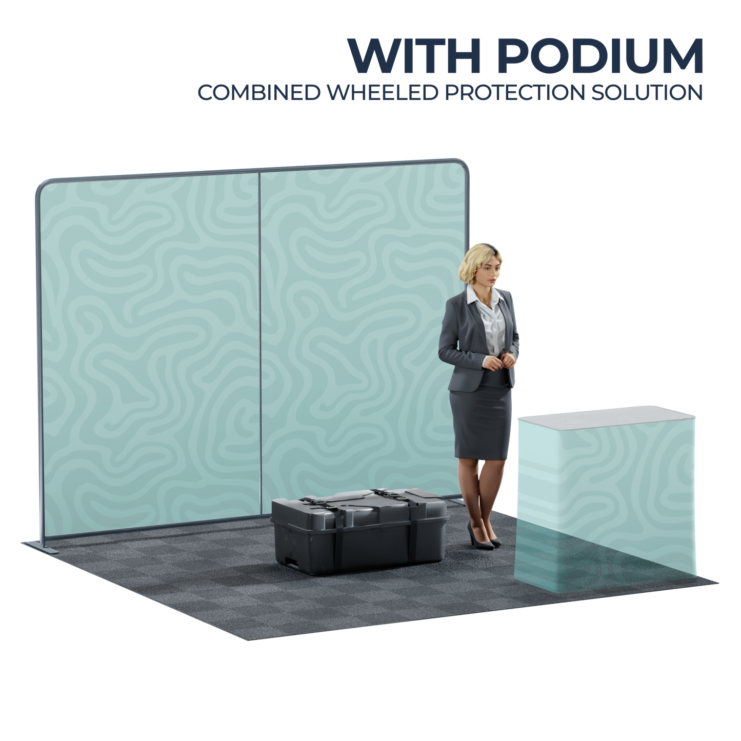 10' Straight Tension Fabric Backdrop