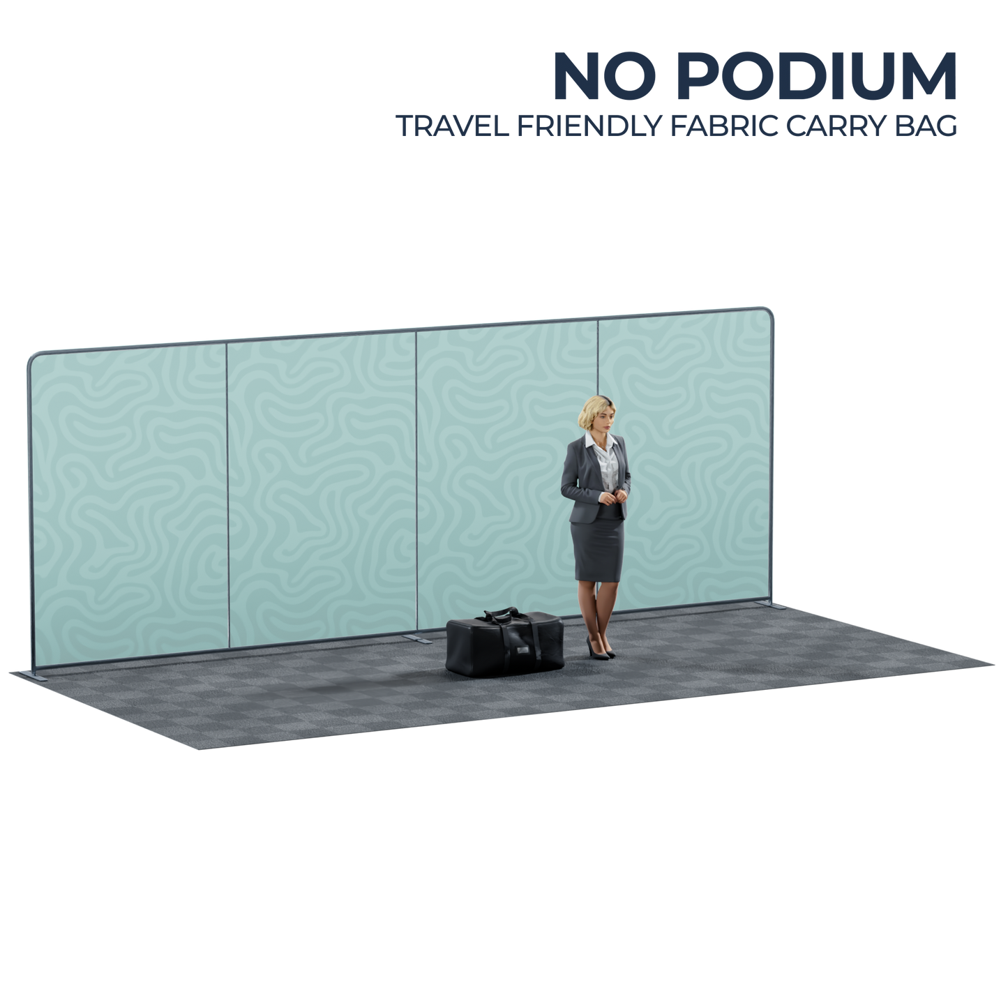 20' Straight Tension Fabric Backdrop