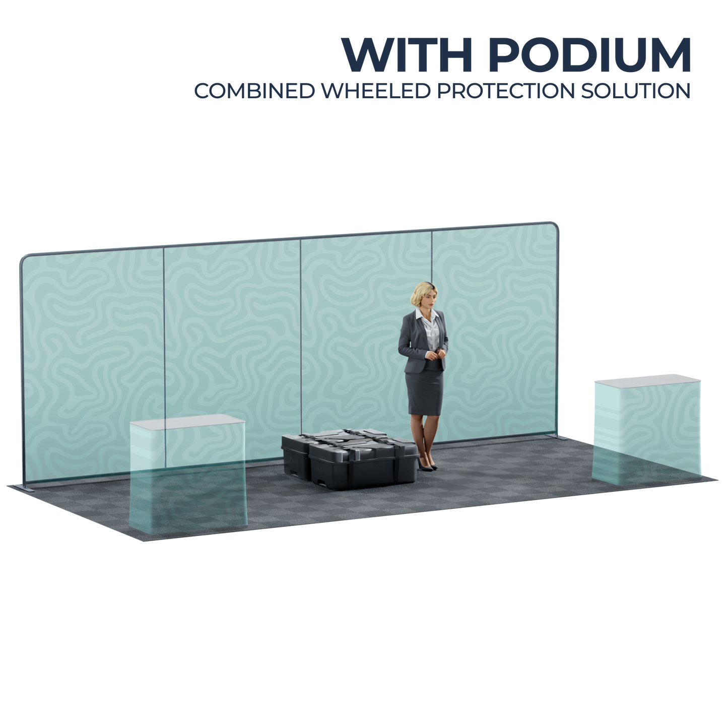 20' Straight Tension Fabric Backdrop