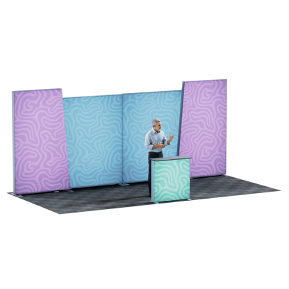 20' SEG Lightbox Kit - Style 1 - side angle view