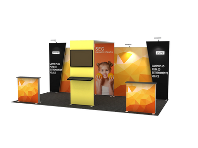 Simple Modular Cage Module Booth Modular Exhibits | Trade Show Displays & Booths Canada