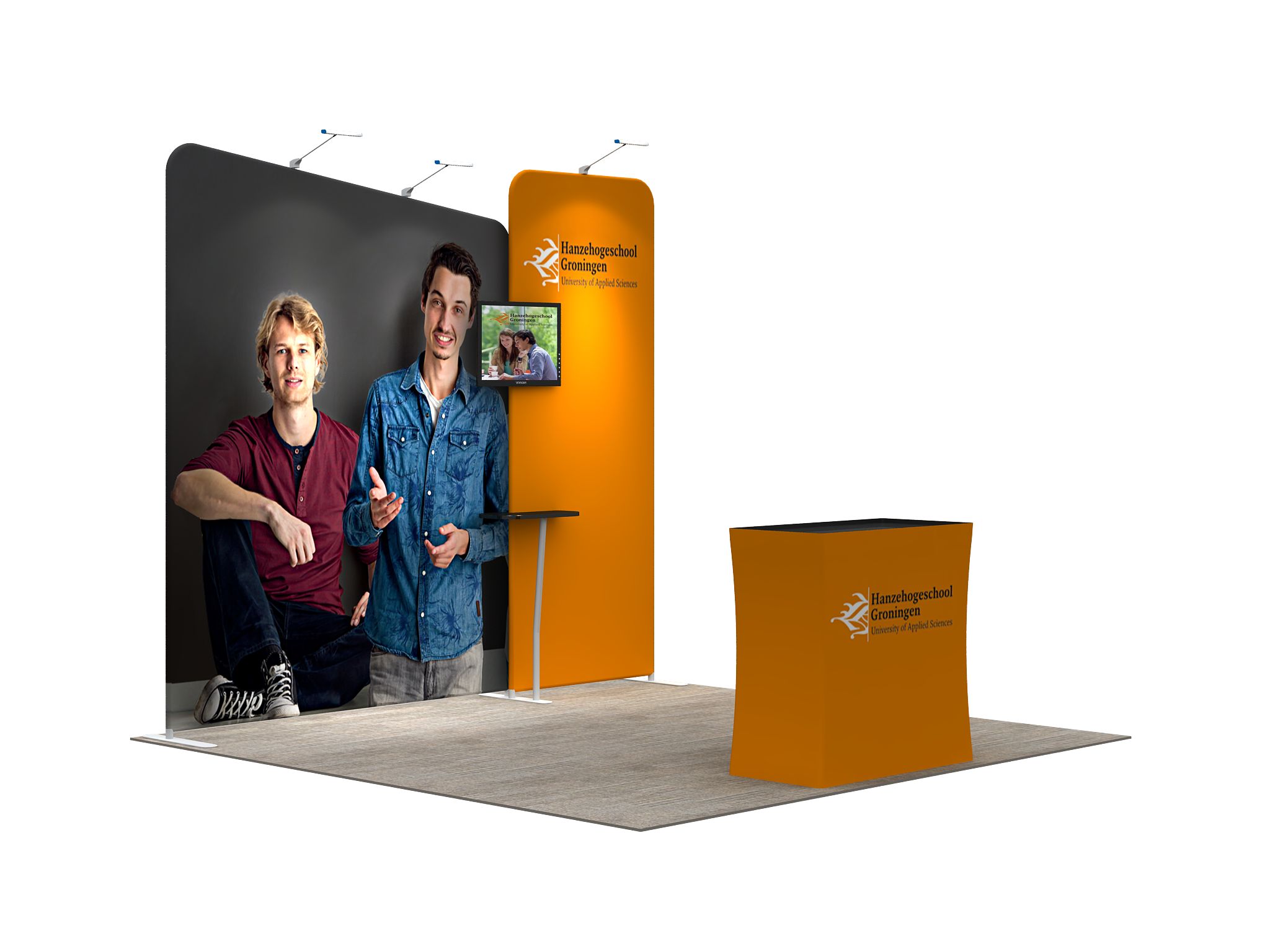 10' Portable Trade Show Booth Exhibit Kit - Style 8 – Modular Exhibits