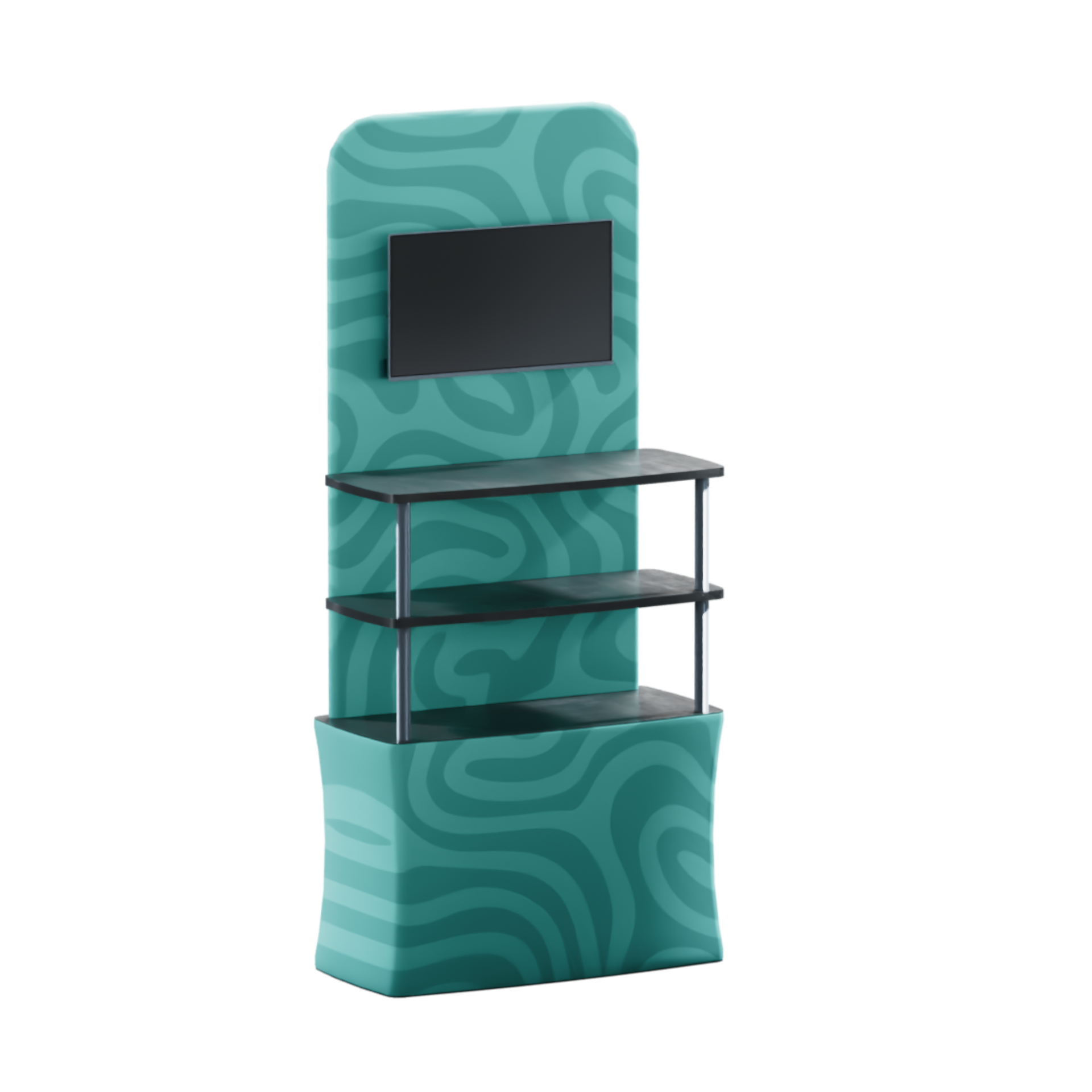 Portable Fabric Product Shelving Rack Trade Shows and Events – Modular ...