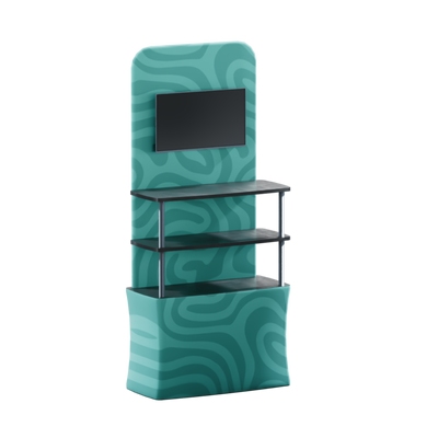 Backwall Product Rack Media Display