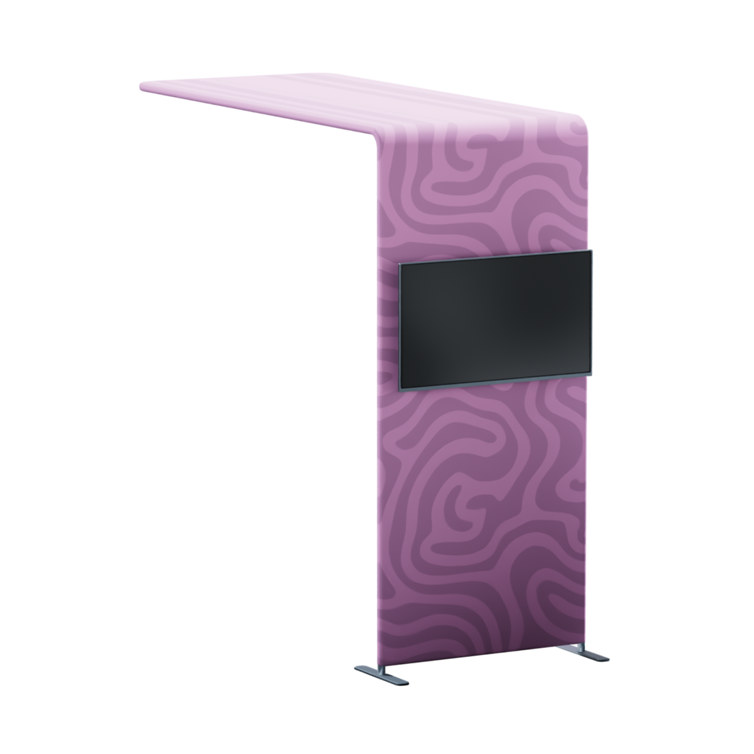 Tension Fabric Arch with TV Mount