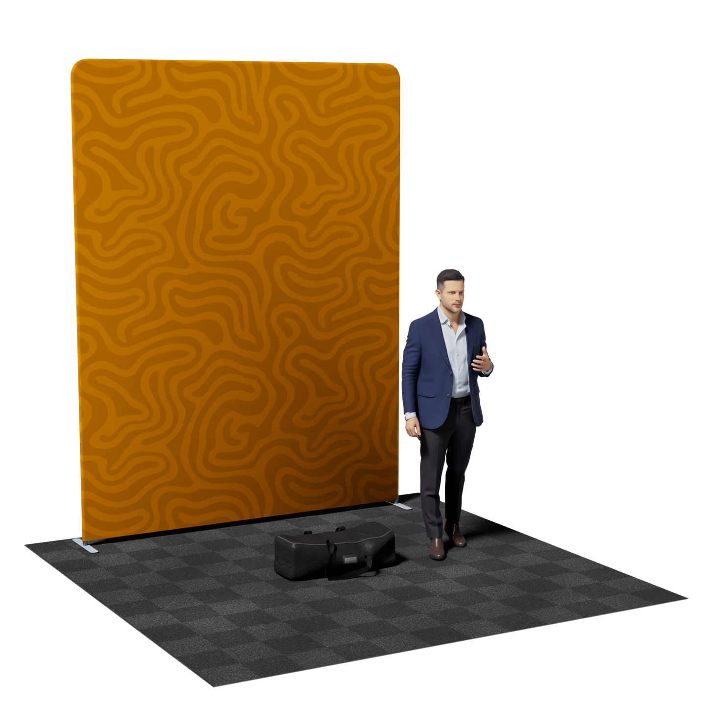 8' Tension Fabric Backdrop Replacement Graphic - Custom Graphics for Exhibit Booth