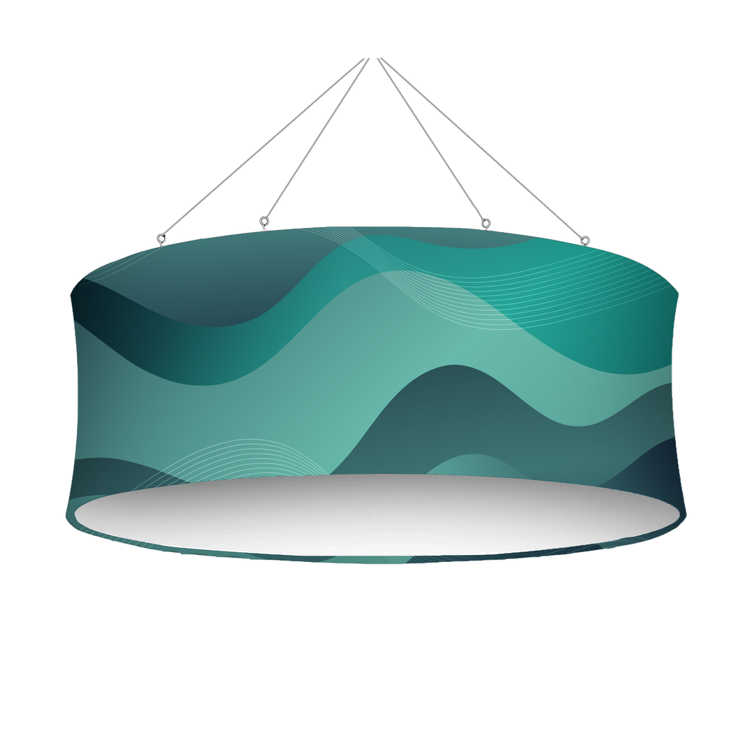 Circle Hanging Banner - Overhead Trade Show Display Sign