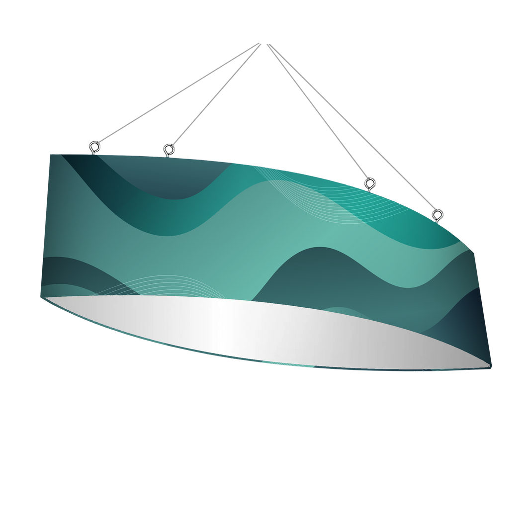 Football Hanging Banner - Overhead Trade Show Display Sign