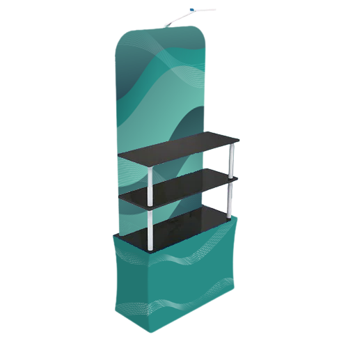 Portable Fabric Product Shelving Rack Trade Shows and Events – Modular ...
