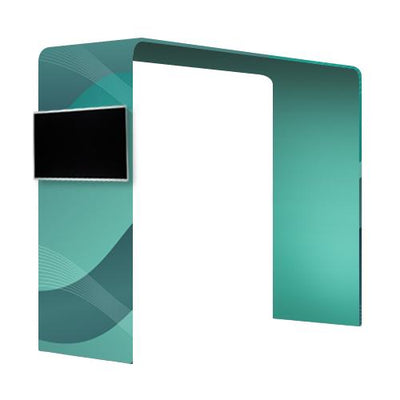 Tension Fabric Arch with TV Mount