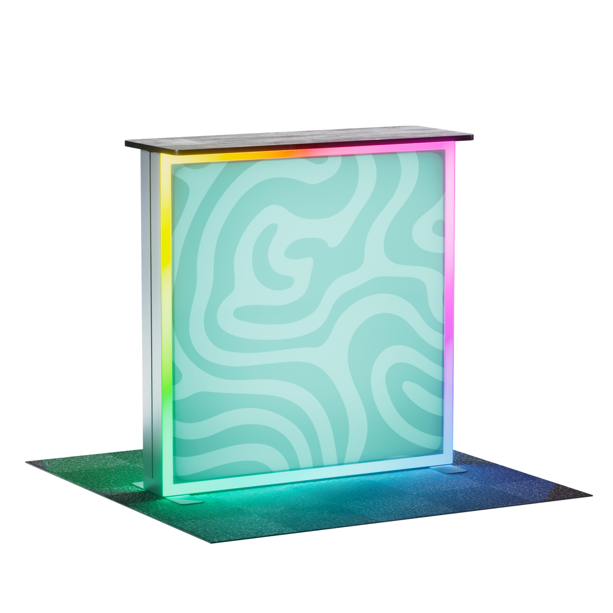 Backlit SEG Counter RGB - front view