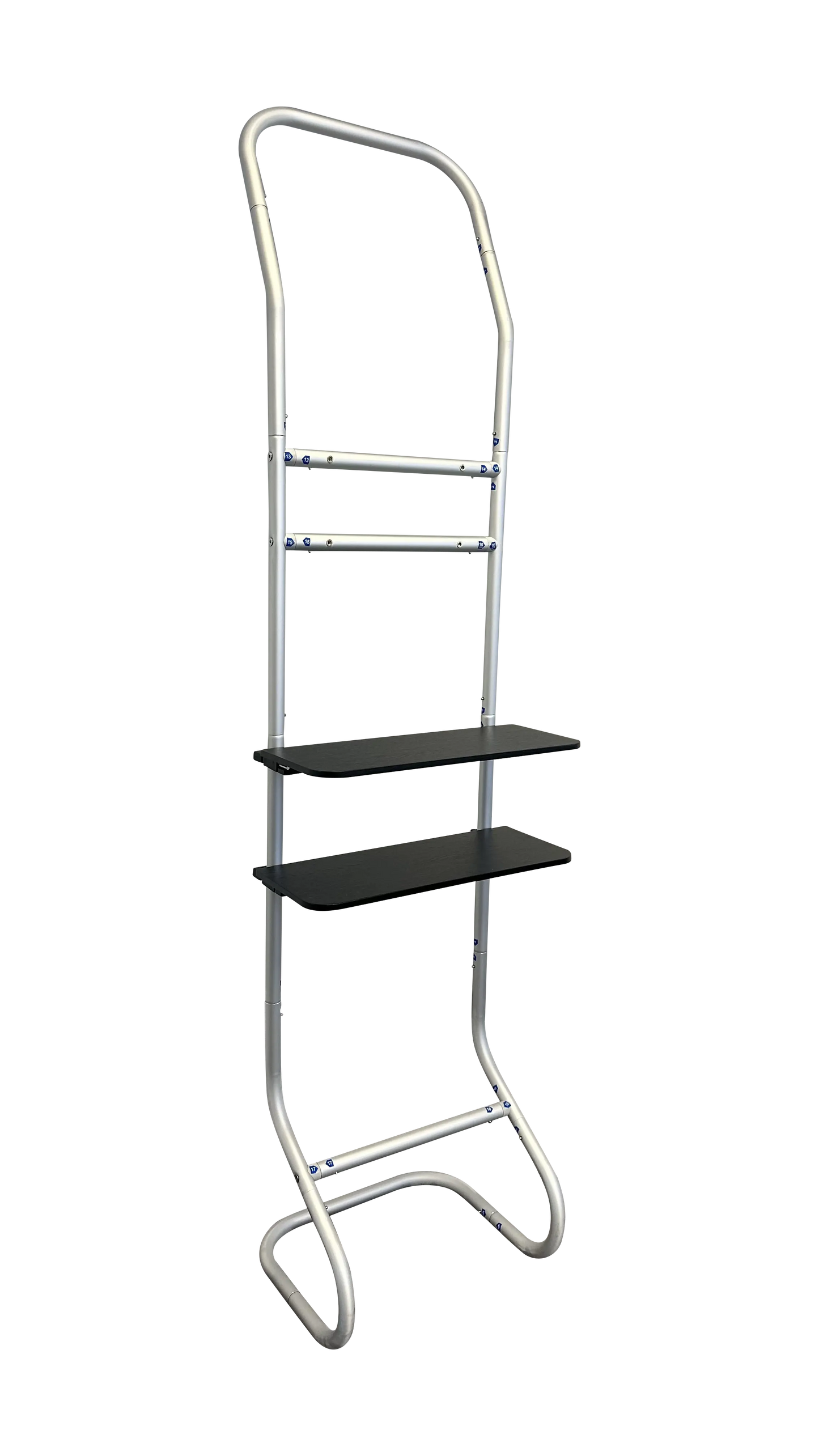 Tension Fabric Snake Media Stand - Trade Show Booth Backdrop with Aluminum Frame
