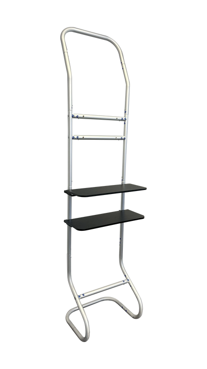 Tension Fabric Snake Media Stand - Trade Show Booth Backdrop with Aluminum Frame