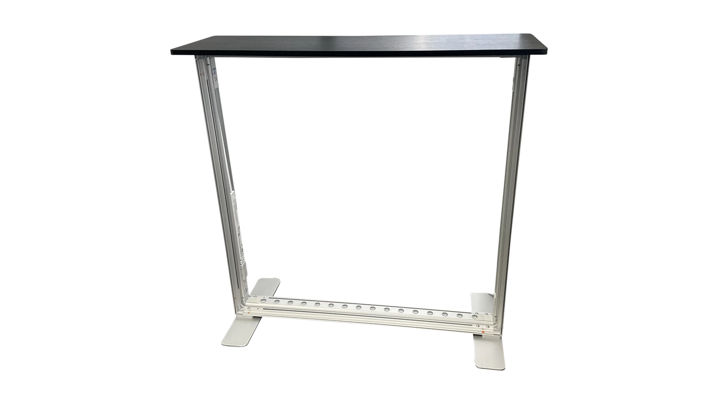Backlit SEG Counter - Portable Exhibit Counter Top View